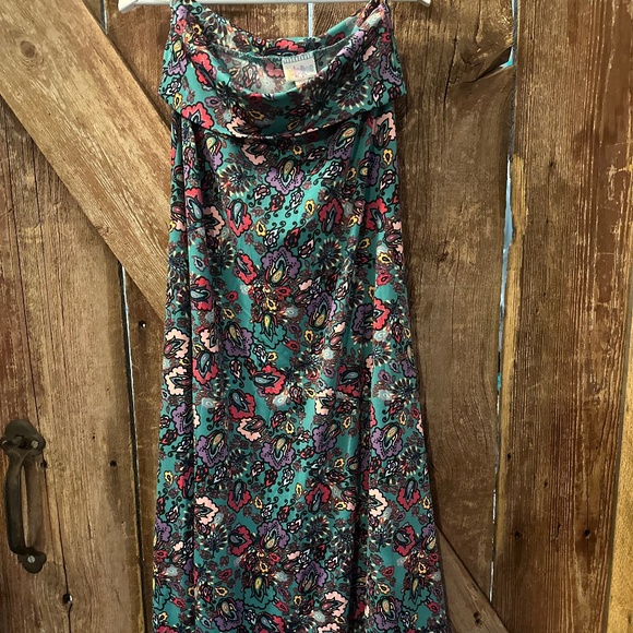 Used LuLaRoe XXS. Floral Maxi Skirt Dress - Picture 1 of 4